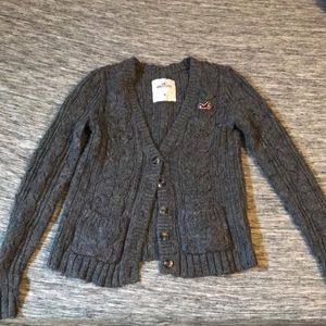 Gray KnIt Cardigan